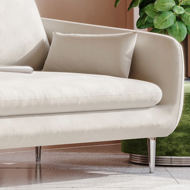 Loose Back Velvet Square Arm Contemporary Sofa with Slipcovered for Apartment Clearhalo 'furn' 'furn_sofas' 'Furniture' 'furniture_sofas' 'kitchen' 'kitchen_sofas' 'Living Room Furniture' 'Sofa' 'sofas' 1200x1200_749f8be8-ed53-4138-b05a-f218e2f1ce35