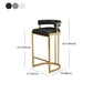 Glam Jewelry Shop Footrest Stool Matte Finish PU Leather Barstool Clearhalo 'Bar Furniture' 'Bar Stools' 'bar_stools' 'furn' 'furn_bar_stools' 'Furniture' 'furniture_bar_stools' 'Kitchen & Dining Furniture' 1200x1200_749fbd9c-3627-4021-8446-c5d9d4c2f507
