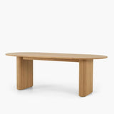 Double Pedestal Furniture Simplicity Style Oval Solid Wood Dining Room Collection Clearhalo 'Dining Tables & Seating' 'Dining Tables' 'dining_table' 'furn' 'furn_dining_table' 'Furniture' 'furniture_dining_table' 'Kitchen & Dining Furniture' 'kitchen' 'kitchen_dining_table' 1200x1200_74a018ea-b3c8-4010-bb9e-46e93a4a744f