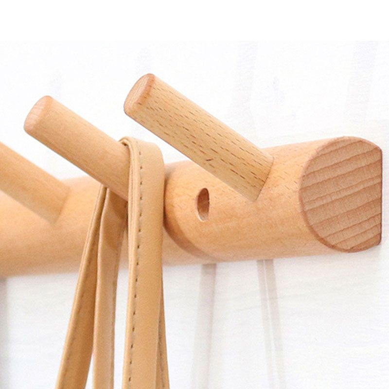 Modernes Eingangs-Kit Holzwand mit Hakenkleiderbügel montiert