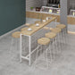 Ensemble de Table de pub rectangulaire moderne, 1/5/9 pièces, comptoir en bois avec tabourets hauts