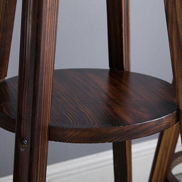 Brown Solid Wood Pub Table Set 1/3 Pcs Bar Table with Wooden Stools Clearhalo 'Bar Furniture' 'furn' 'furn_home_bar_bar_sets' 'Furniture' 'Home Bars & Bar Sets' 'home_bar_bar_sets' 'Kitchen & Dining Furniture' 1200x1200_74a4b38f-52a6-443b-9827-0d67e2fea8a6