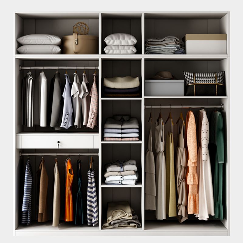 Moderne garderobe kast met kledingstaaf houten garderobe araRoire
