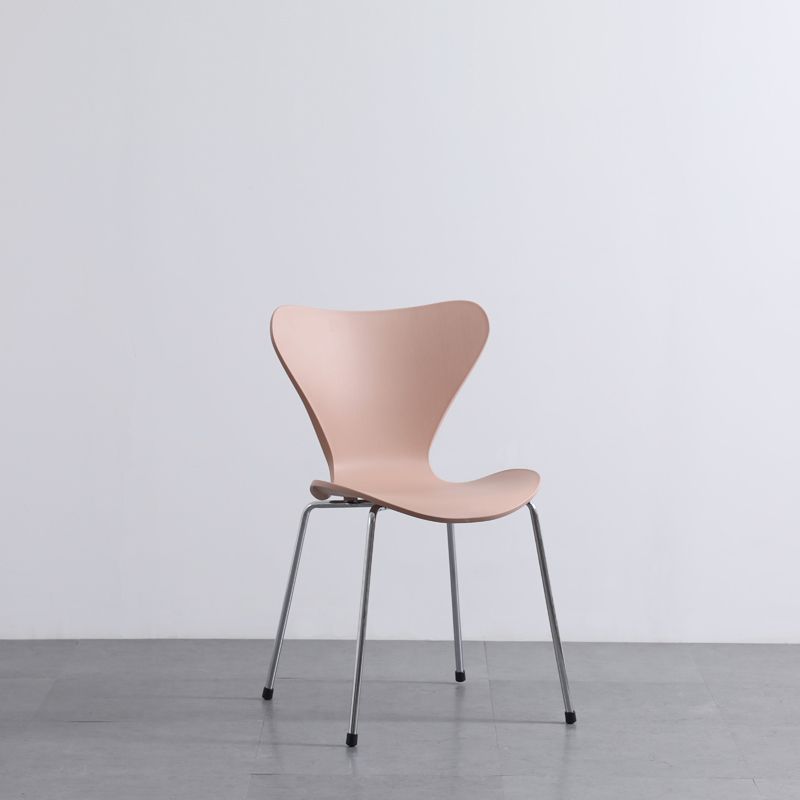 Modern Armless Side Chairs with 4 Black Finish Legs Plastic Solid Chairs for Home Use Clearhalo ' kitchen&dining_furn' 'Dining Chairs' 'Dining Tables & Seating' 'dining_chair' 'Furniture' 'furniture_dining_chair' 'Kitchen & Dining Furniture' 'kitchen' 1200x1200_74a7915d-8a94-4b44-b8b2-254af3a4803a