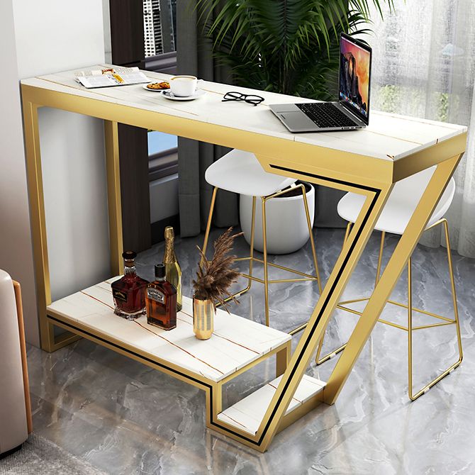 Juego de mesa de Bar para balcón, barra casera de Metal de estilo magnífico con taburetes de pie, 1/2/3 piezas
