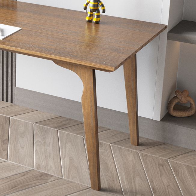 Modern Style Rectangular Office Desk Solid Wood Desk with Parsons Base Clearhalo 'furn' 'furn_office_desk' 'Furniture' 'furniture_office_desk' 'Office Desks' 'Office Furniture' 'office_desk' 1200x1200_74a7a609-859b-4da8-aa37-10d94ec745cf