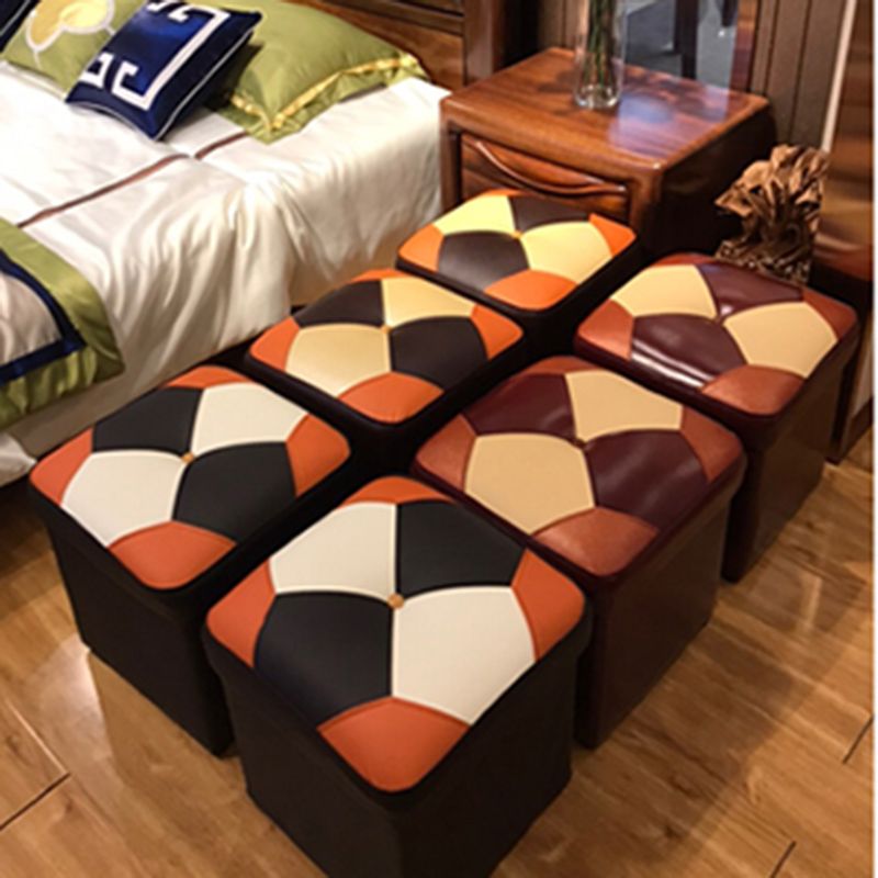 Modern Color Piece Standard Water Resistant Square Standard for Drawing Room Clearhalo 'furn' 'furn_ottomans_poufs' 'Furniture' 'Living Room Furniture' 'Ottomans & Poufs' 'ottomans_poufs' 1200x1200_74a831a5-5b3c-47e7-96bc-675866d55fec