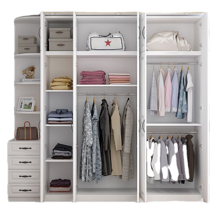 Armadio di colore bianco francese Country Armadio in legno per la camera da letto