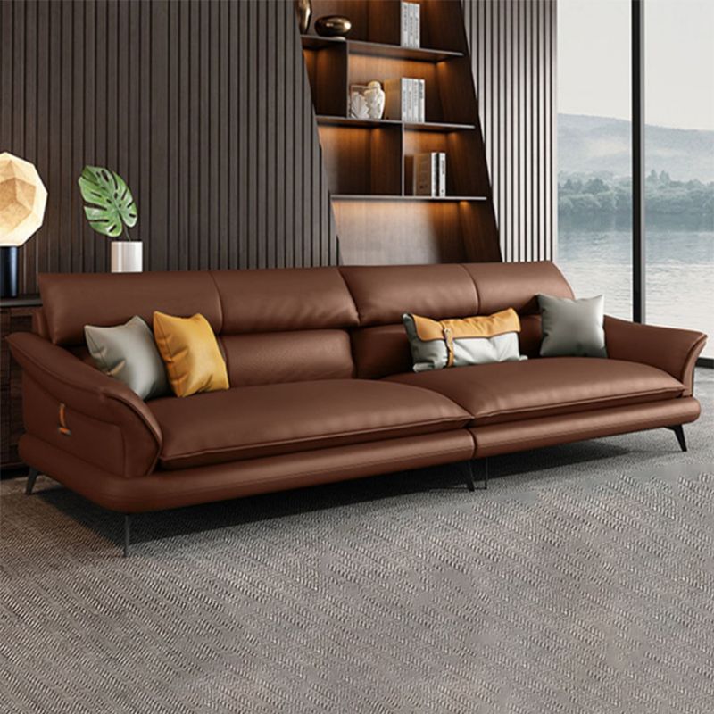 Coussins modernes Évasé ARM Salon en cuir authentique