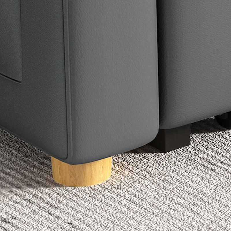 31 "幅の現代布団ソファベッドグレー枕バックスリーパーソファ