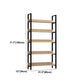 Modern Engineered Bookcase Natural Etagere Bookshelf for Any Room