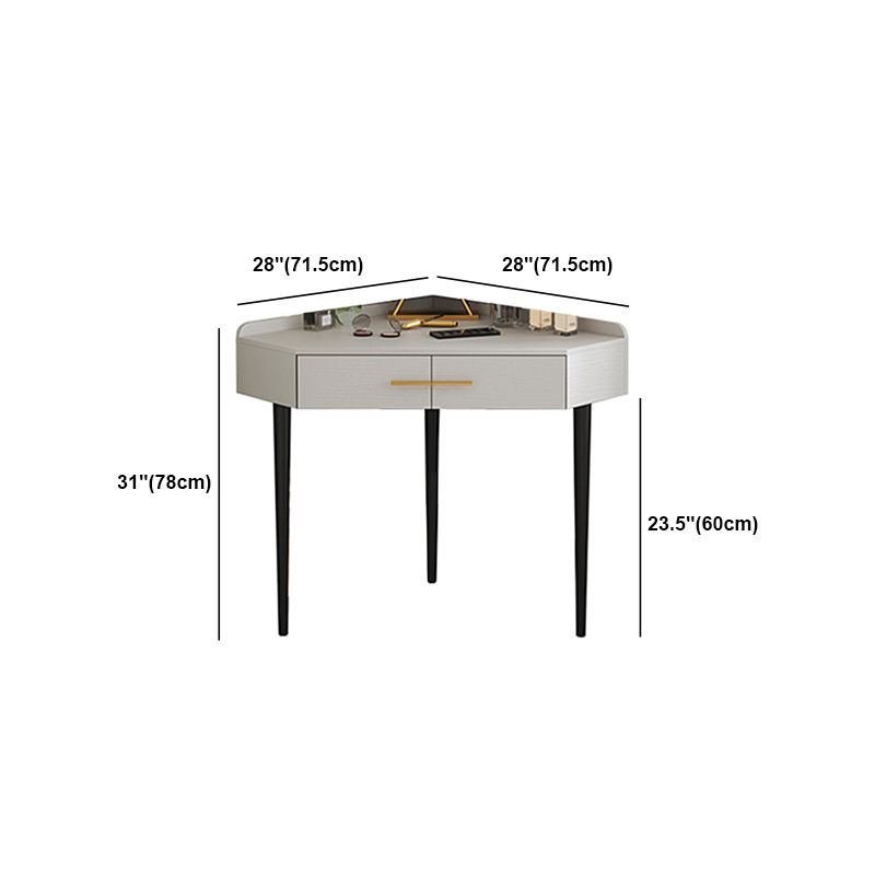 Zeitgenössischer hölzerner Make-up Eitelkeit mit Schublade in Grau für Schlafzimmer
