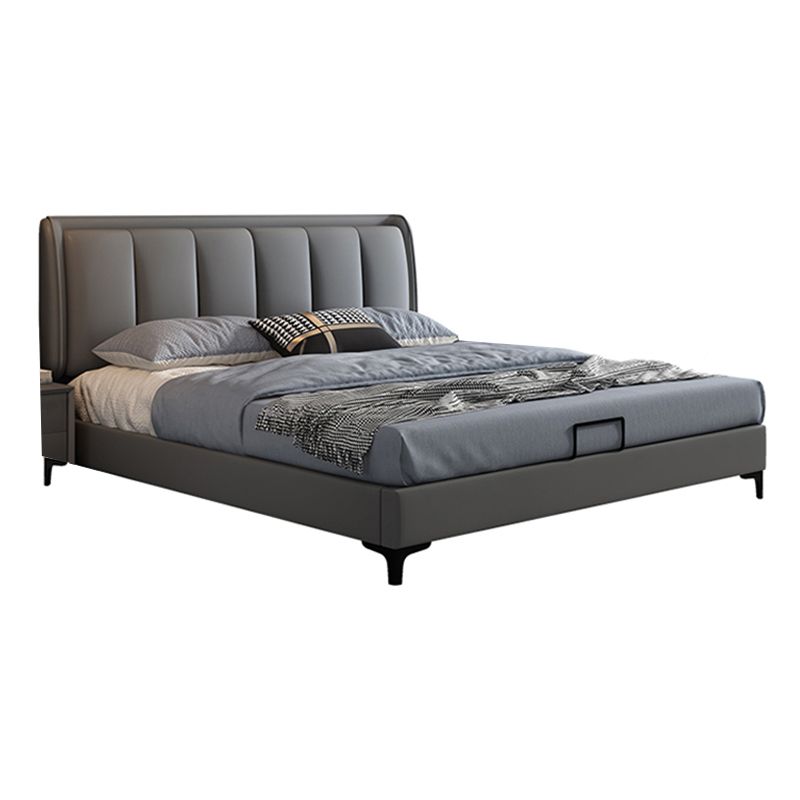 Lift Up Storage Bed Upholstered Wood Bed Frame with Headboard Clearhalo 'Bedroom Furniture' 'Beds' 'furn' 'furn_beds' 'Furniture' 1200x1200_74ac4d56-c5a1-492e-b71b-130931f70c53