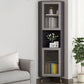 59.05" H/ 68.89 " H Door Accent Cabinet with Glass Lacquered Chest