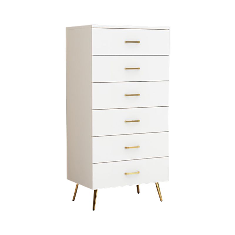 15.75 inch Wide Wood  Accent Chest with Drawers Metal Straight Legs