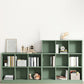 Contemporary Closed Back Bookcase Standard Wooden Bookshelf with Shelves