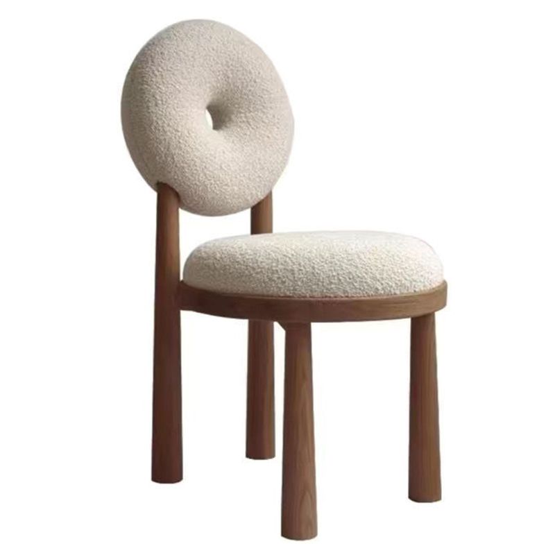 Chaises de salle à manger sans bras rembourrées