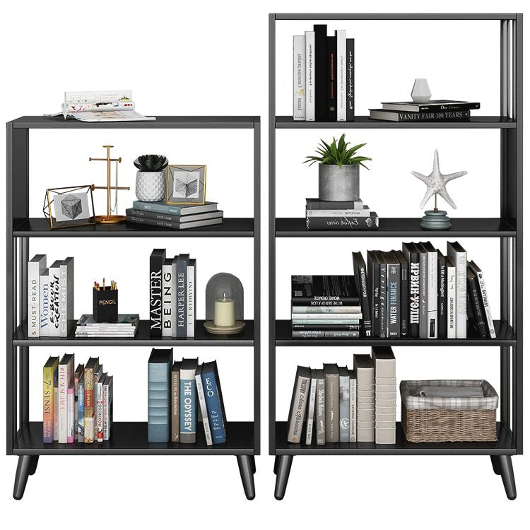 Modern Style Metal Bookshelf Black Open Back Bookcase for Home Office Clearhalo 'Bookcases' 'furn' 'furn_bookcases' 'Furniture' 'Office Furniture' 1200x1200_74b37bcb-cd73-440c-be91-54a21f12bad5