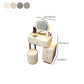 Mirror & 3 Drawers Wood Makeup Vanity Stone Top Dressing Table