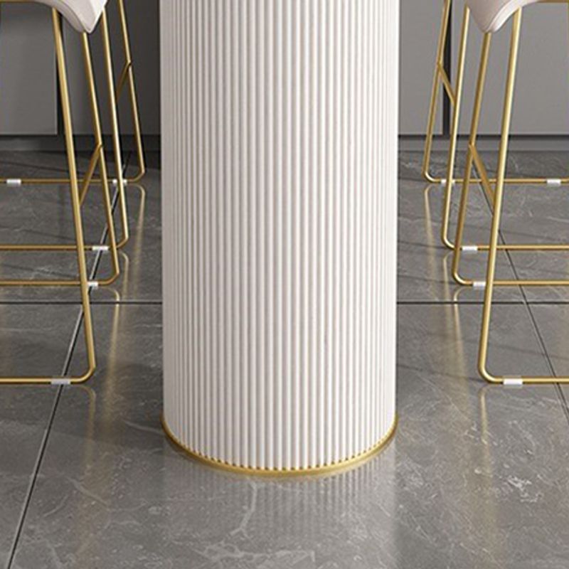 Stone Bar Dining Table Glam Oval Bar Table with Double Pedestal for Dining Room Clearhalo 'Bar Furniture' 'Bar Tables' 'bar_tables' 'furn' 'furn_bar_tables' 'Furniture' 'furniture_bar_tables' 'Kitchen & Dining Furniture' 1200x1200_74b676b4-95a3-4116-90e8-31d87a4e9ffa