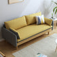 Contemporain 29.9 "H Coton Blend Square ARM SOFA pour l'appartement