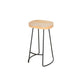 Wood Rectangle Bar Table with High Metal Stools Industrial 1/2/7 Pieces Bar Table Set
