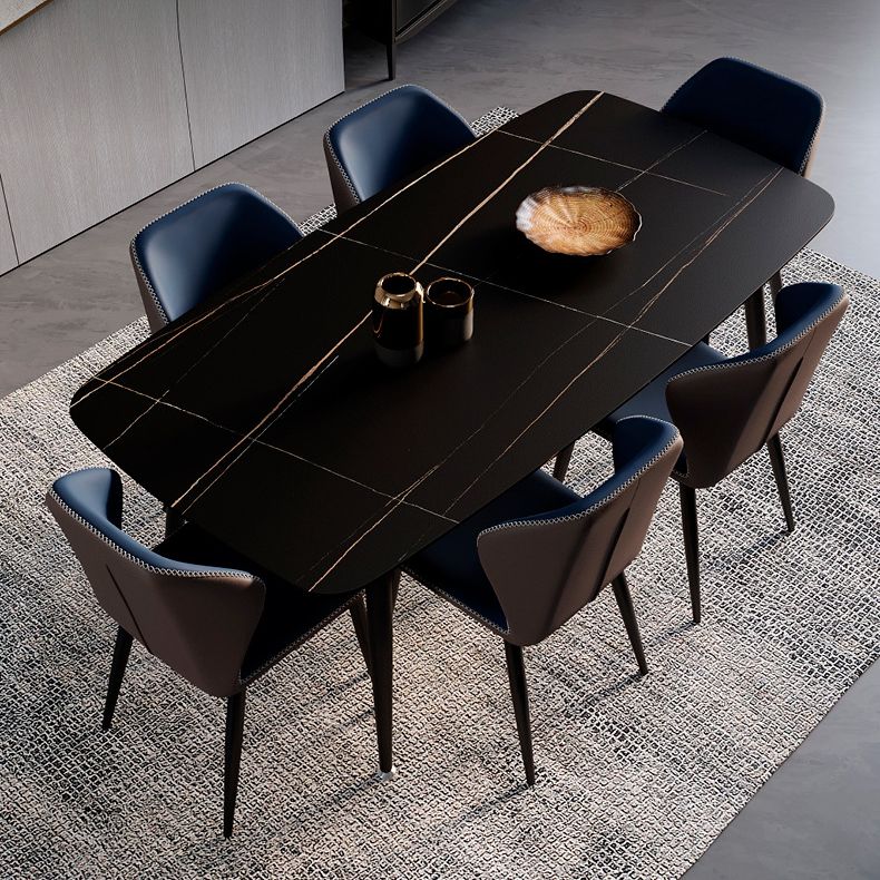 Industrial Style Wingback Dining Chairs Leather Dining Armless Chairs (Set of 2) Clearhalo ' kitchen&dining_furn' 'Dining Chairs' 'Dining Tables & Seating' 'dining_chair' 'furn' 'furn_dining_chair' 'Furniture' 'furniture_dining_chair' 'Kitchen & Dining Furniture' 'kitchen' 1200x1200_74b8519f-a7b4-46ab-80f5-0708ced29ba4