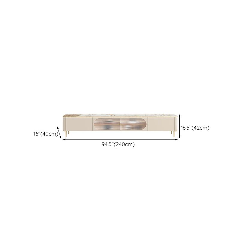 Stone Media Console Enclosed Storage TV Stand Console for Living Room Clearhalo 'furn' 'furn_tv_stands_entertainment_centers' 'Furniture' 'Living Room Furniture' 'TV Stands & Entertainment Centers' 'TV Stands & Media Storage Furniture' 'tv_stands_entertainment_centers' 1200x1200_74b88a8c-5309-41a3-bea3-d2b4766bdbfb