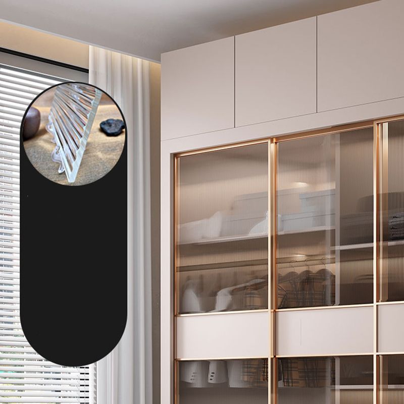 Glijdende garderobe kast met lade hedendaagse garderobe armoire