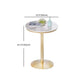 Stone Bar Dining Table Glam Bar Table with Pedestal for Dining Room Clearhalo 'Bar Furniture' 'Bar Tables' 'bar_tables' 'furn' 'furn_bar_tables' 'Furniture' 'furniture_bar_tables' 'Kitchen & Dining Furniture' 1200x1200_74be5f95-514e-4667-afa4-6bf8b96a1f72