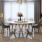 Stone Top Dining Table Traditional Luxury Table with Gold Pedestal Base Clearhalo 'Dining Tables & Seating' 'Dining Tables' 'dining_table' 'furn' 'furn_dining_table' 'Furniture' 'furniture_dining_table' 'Kitchen & Dining Furniture' 'kitchen' 'kitchen_dining_table' 1200x1200_74be8256-1eed-4015-b152-12dd779e3813
