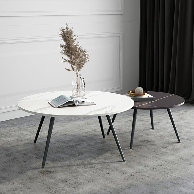 Slate Coffee Table Set Contemporary 4 Legs Coffee Cocktail Table Clearhalo 'Coffee & Accent Tables' 'Coffee Tables' 'coffee_tables' 'furn' 'furn_coffee_tables' 'Furniture' 'Living Room Furniture' 1200x1200_74c3e7b7-8247-4221-905d-a05fa938ca87