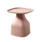 Plastic Tray Top End Table Square Pedestal Side Table - 14.96"/19.69" H