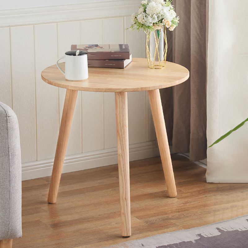 Contemporary Style Side End Table Solid Wood Round Sofa Side Accent Table Clearhalo 'Coffee & Accent Tables' 'End & Side Tables' 'end_side_tables' 'furn' 'furn_end_side_tables' 'Furniture' 'Living Room Furniture' 1200x1200_74c65a7b-5be6-414d-9a6a-f2cd97bb8add