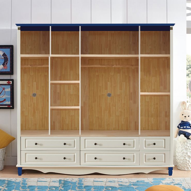 Manufactured Wood Storage Cabinet Coastal Cabinet with Drawers Clearhalo 'Armoires & Wardrobes' 'armoires_wardrobes' 'Bedroom Furniture' 'furn' 'furn_armoires_wardrobes' 'Furniture' 1200x1200_74c91580-5ccc-4e87-833e-e017e67aa847
