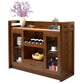 Tavolo a buffet in legno massiccio moderno scheda laterale in stile moderno con armadi e cassetti