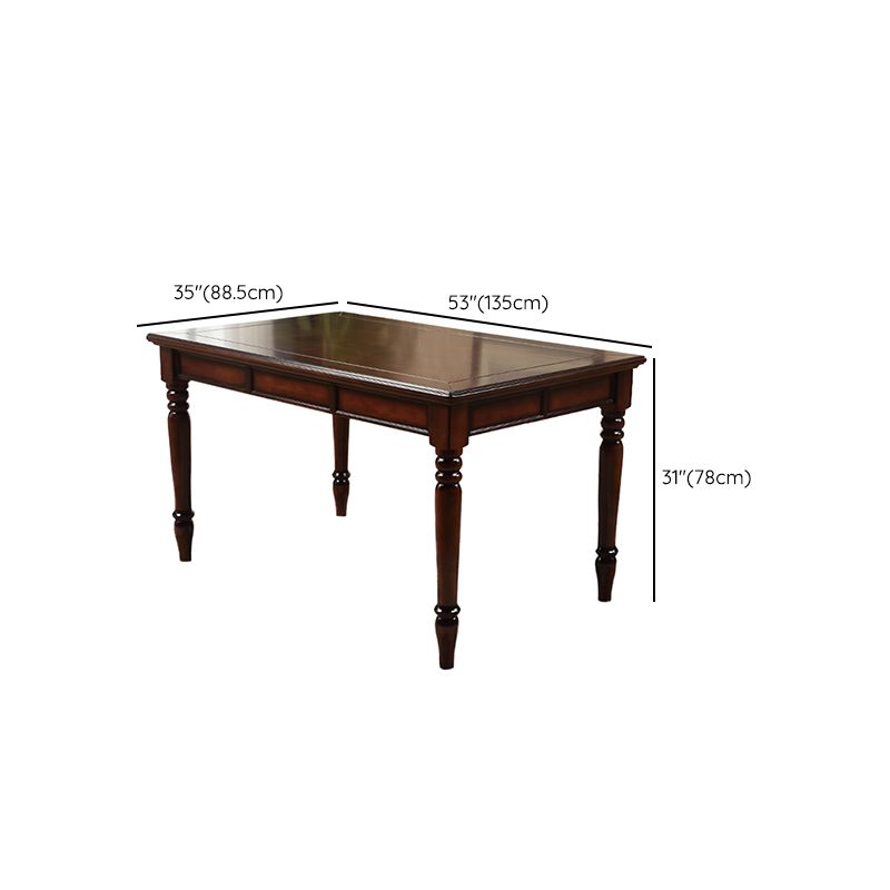 7 -teilige Esszimmerstuhl und Tisch Set Massivholz Esszimmer Set