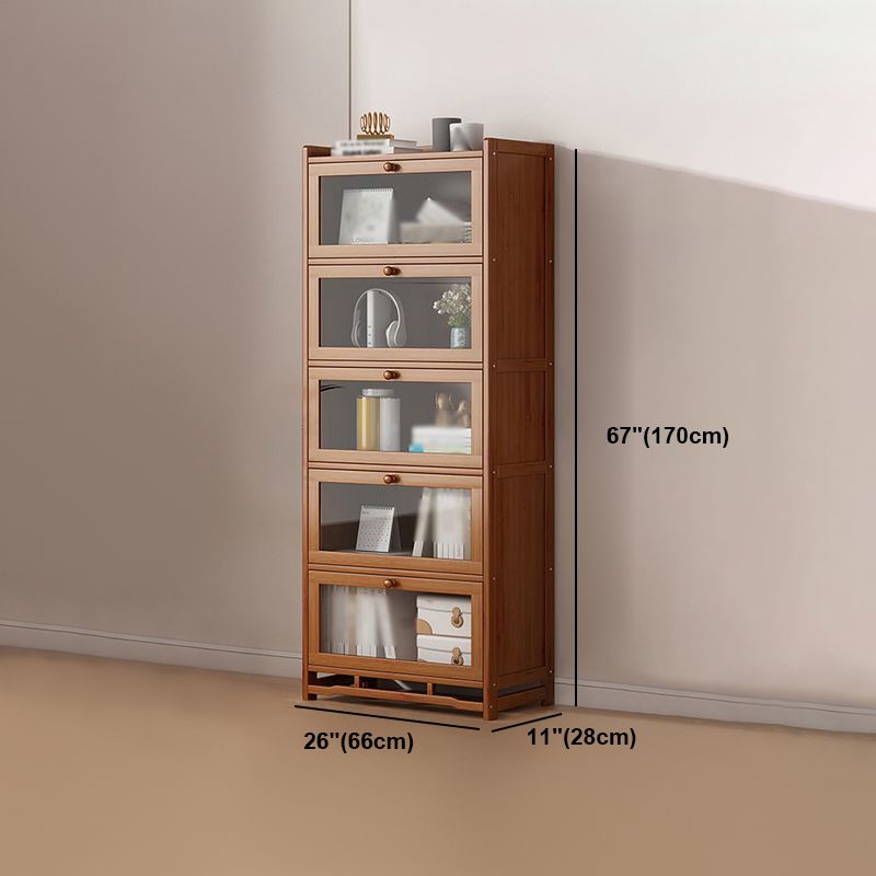 Engineered Wood Barrister Bookcase Contemporary Closed Back Bookshelf with Doors Clearhalo 'Bookcases' 'furn' 'furn_bookcases' 'Furniture' 'furniture_bookcases' 'Office Furniture' 1200x1200_74cea6a0-8c82-4578-8469-b50b6a16d9ec