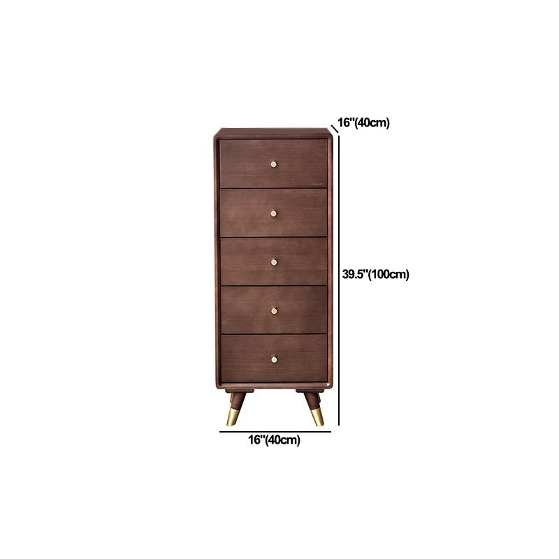 Vertikale Holzkiste moderne Schlafzimmerlagerstruhe mit 4/5 Schubladen