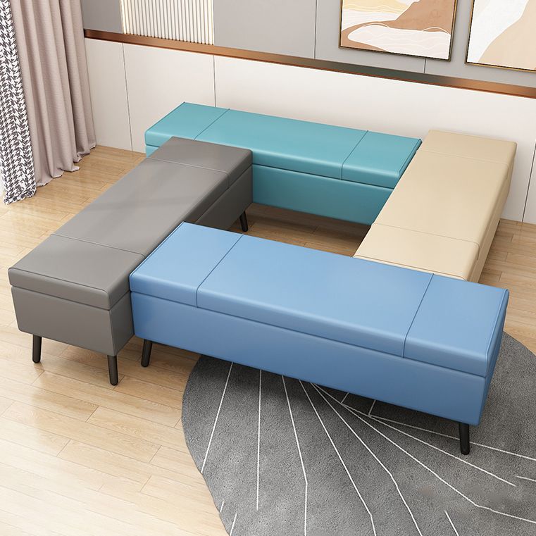 Modern Seating Bench 15.75 Inch Wide Foam Cushioned Bench with Flip Top Clearhalo 'Benches' 'Chairs & Seating' 'furn' 'furn_benches' 'Furniture' 'Living Room Furniture' 1200x1200_74d48796-77d6-4b57-b50d-67b4cdbe7066