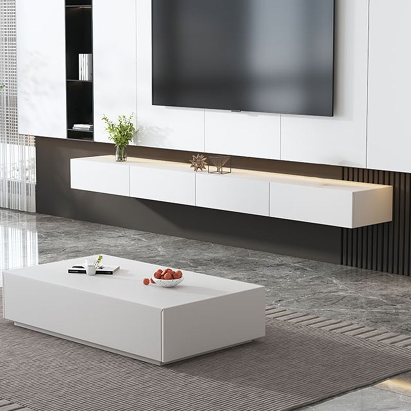 Contemporary Drawers TV Console Floating Faux Wood Media Console for Home Clearhalo 'furn' 'furn_tv_stands_entertainment_centers' 'Furniture' 'Living Room Furniture' 'TV Stands & Entertainment Centers' 'TV Stands & Media Storage Furniture' 'tv_stands_entertainment_centers' 1200x1200_74d50b56-afe0-473b-9015-1b6b579fed9f