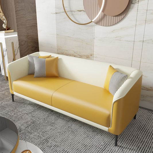 Moderne Kunstleder -Standardsofa Smoking -Arm für Wohnzimmer