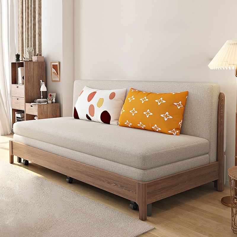 31 "de ancho Sofá de durmiente escandinavo Futón de madera Sofá para dormir plegable