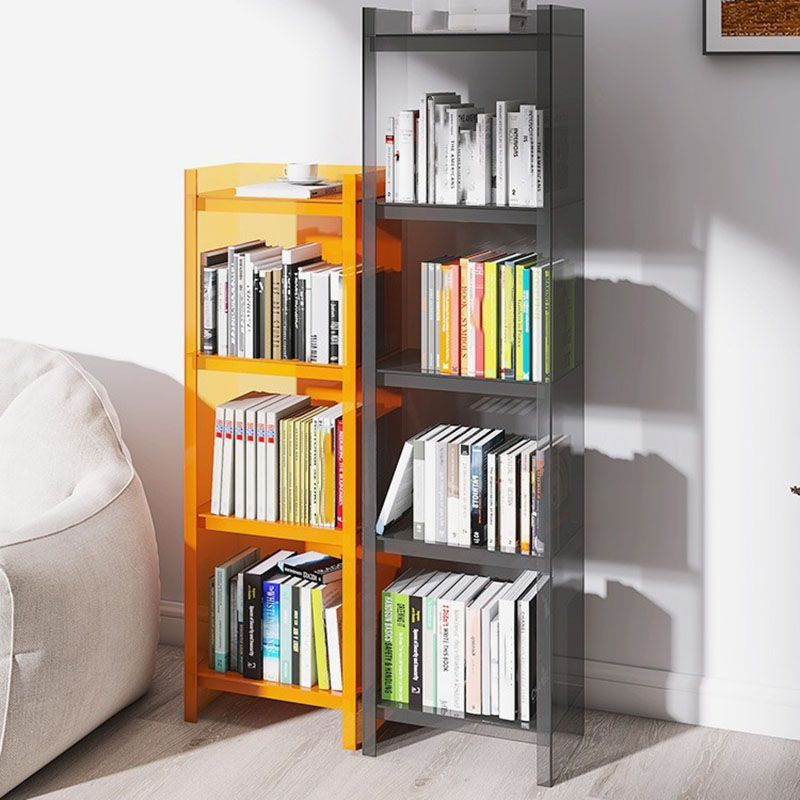 4/5-Shelf Glam Closed Back Standard Bookshelf Acrylic Vertical Bookshelf Clearhalo 'Bookcases' 'furn' 'furn_bookcases' 'Furniture' 'furniture_bookcases' 'kitchen' 'kitchen_bookcases' 'Living Room Furniture' 'Office Furniture' 1200x1200_74dd8f54-4c65-48bf-90e9-44f7076b0d05