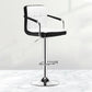 Contemporary Leather Counter Height Stools Adjustable Height Bar Stool