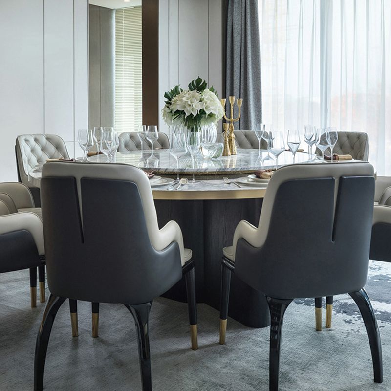 Silla de parsons de estilo moderno en casa con patas de madera maciza silla de comedor