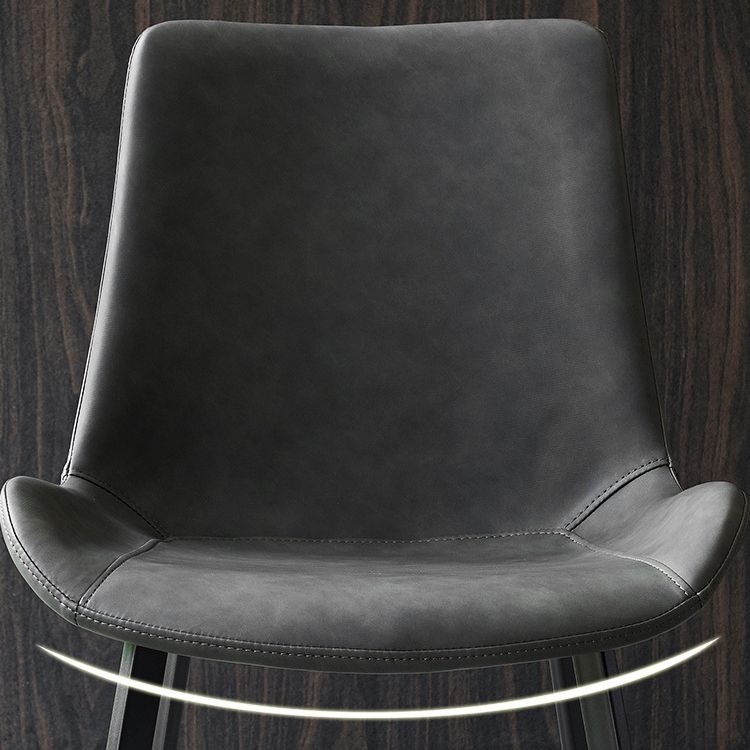 Modern Style PU Leather Dining Chair 18'' Wide Parsons Chair for Home Use Clearhalo ' kitchen&dining_furn' 'Dining Chairs' 'Dining Tables & Seating' 'dining_chair' 'furn' 'furn_dining_chair' 'Furniture' 'furniture_dining_chair' 'Kitchen & Dining Furniture' 'kitchen' 1200x1200_74e57800-c0f5-4f4e-b91b-9091397384a2