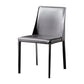 Solid Back Chair Contemporary Modern Leather Indoor-Outdoor Side Chair Clearhalo 'Dining Chairs' 'Dining Tables & Seating' 'dining_chair' 'furn' 'furn_dining_chair' 'Furniture' 'Kitchen & Dining Furniture' 1200x1200_74e605e8-eae7-4952-9d49-946decbbae05