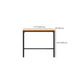 Glam Rectangle Pub Table Set 1/2/3/7 Pieces Pine Wood Top Bar Table with Metal Stools Clearhalo 'Bar Furniture' 'furn' 'furn_home_bar_bar_sets' 'Furniture' 'Home Bars & Bar Sets' 'home_bar_bar_sets' 'Kitchen & Dining Furniture' 1200x1200_74e6cdc3-57f6-4ac7-aefd-3d3c3096a106