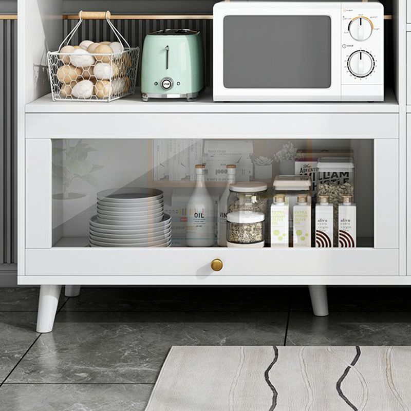 Serveur de restauration de style moderne serveur en bois d'autorisation ouverte de stockage inclus au serveur avec 3 tiroirs